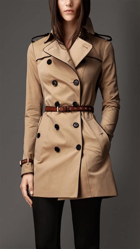 burberry leather coat beige|women's Burberry coat.